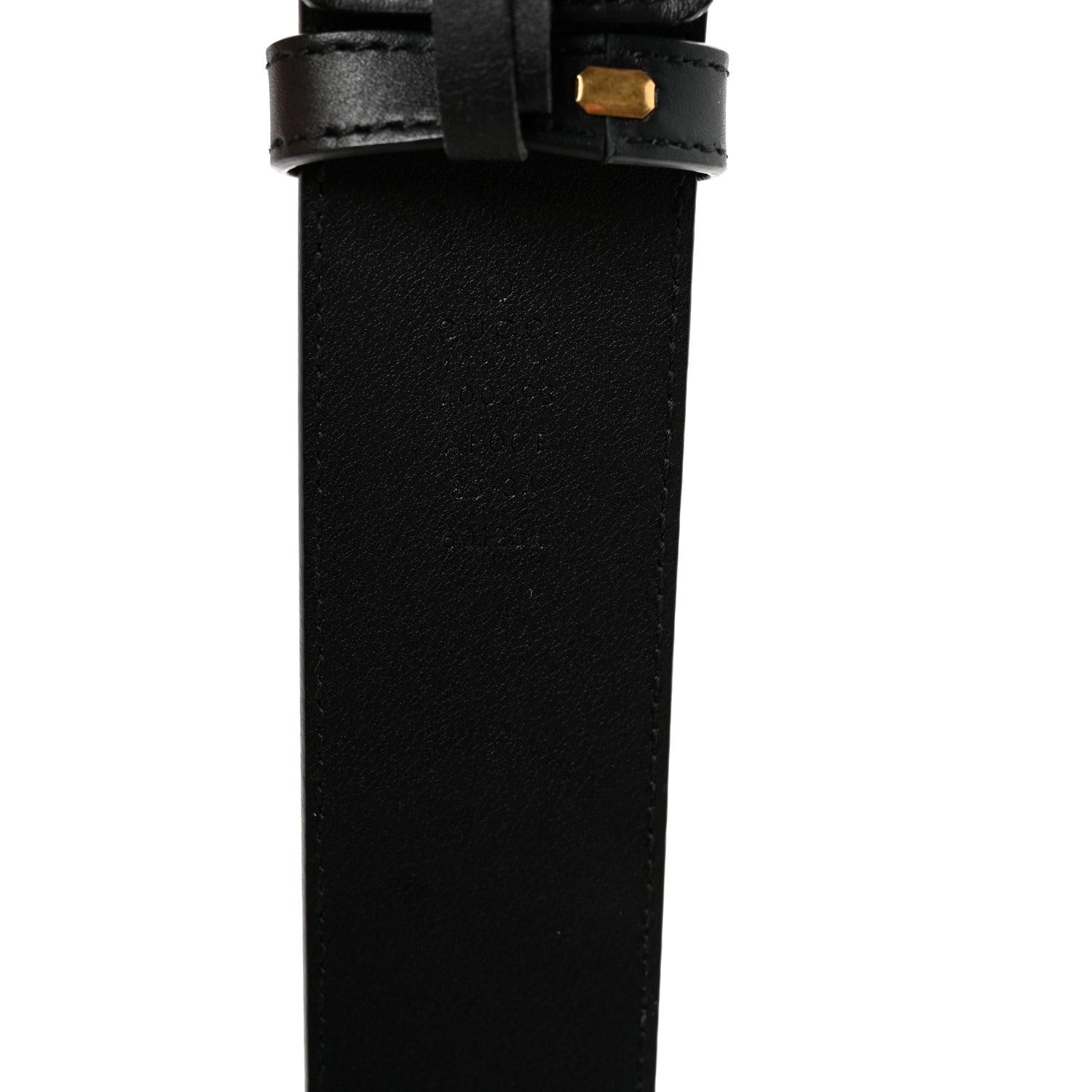 Gucci Calfskin Double G Belt 85 34 Black 5 of 6