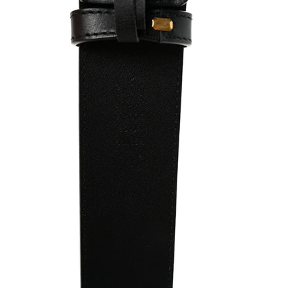 Gucci Calfskin Double G Belt 85 34 Black 5 of 6
