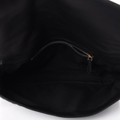 Fendi Nappa FF 1974 Embossed Large Baguette Black 4 of 13
