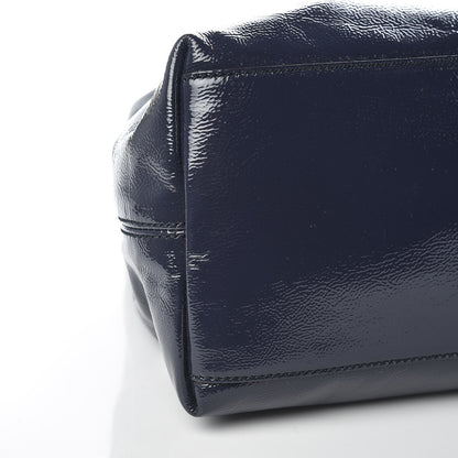 Gucci Patent Medium Soho Chain Shoulder Bag Uniform Blue 10 of 11
