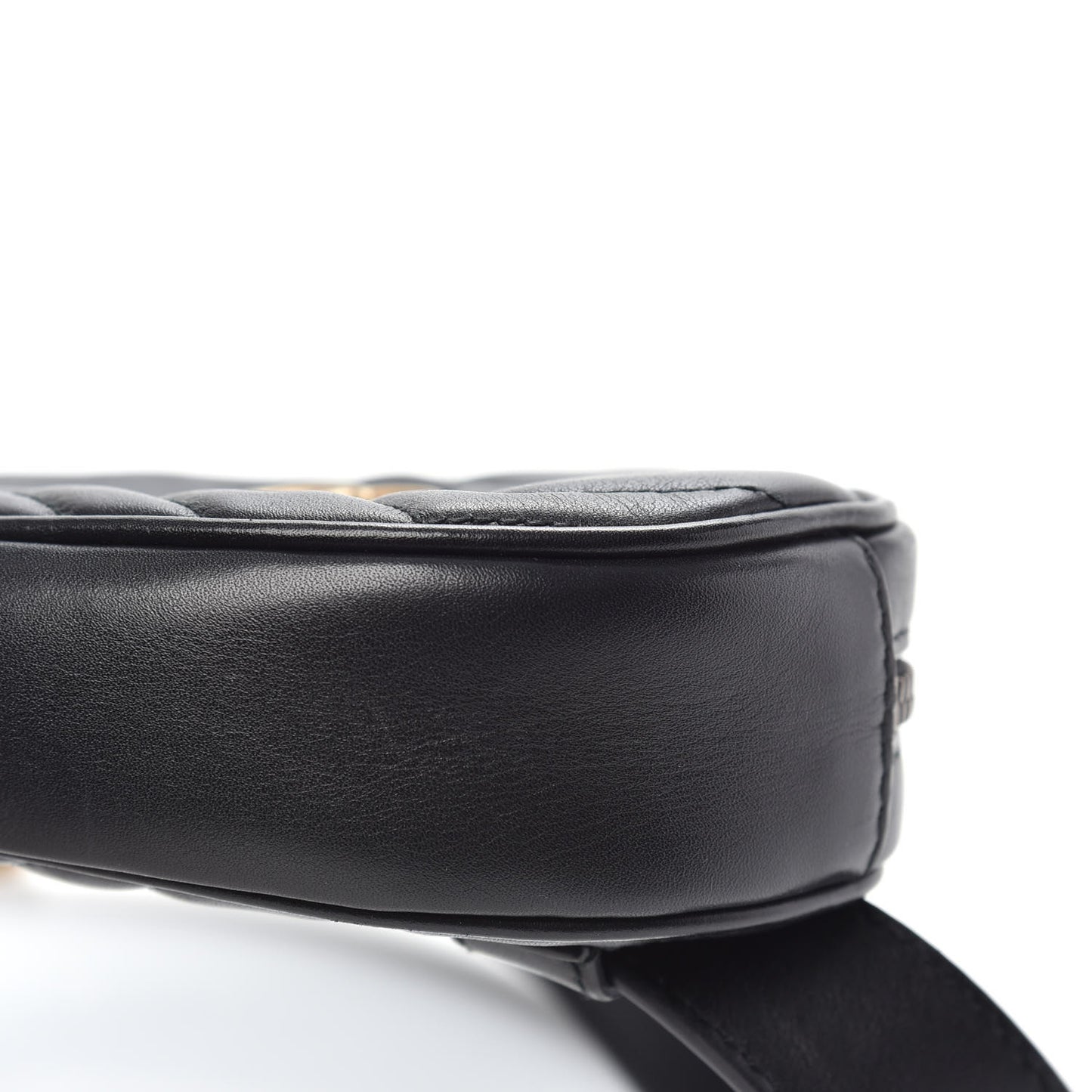 Calfskin Matelasse GG Marmont Belt Bag 85 34 Black
