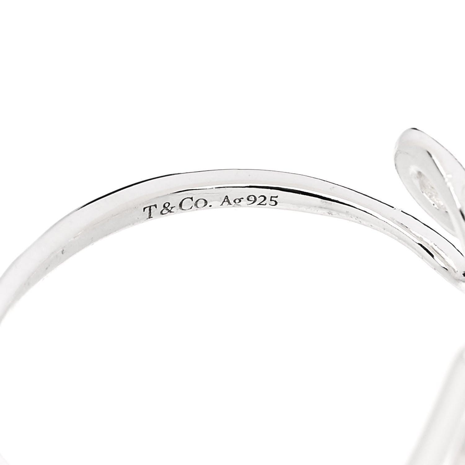 Tiffany Sterling Silver Paloma Picasso Graffiti Love Ring 54 7 5 of 5