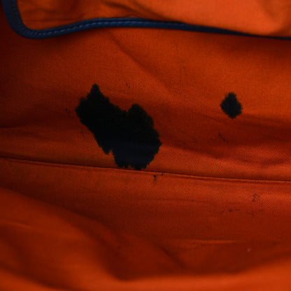 MCM Visetos Medium Reversible Shopper Tote Cognac Blue 11 of 19