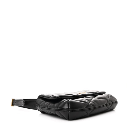 Saint Laurent Lambskin Quilted Le 57 Diamond Shoulder Bag Black 4 of 10