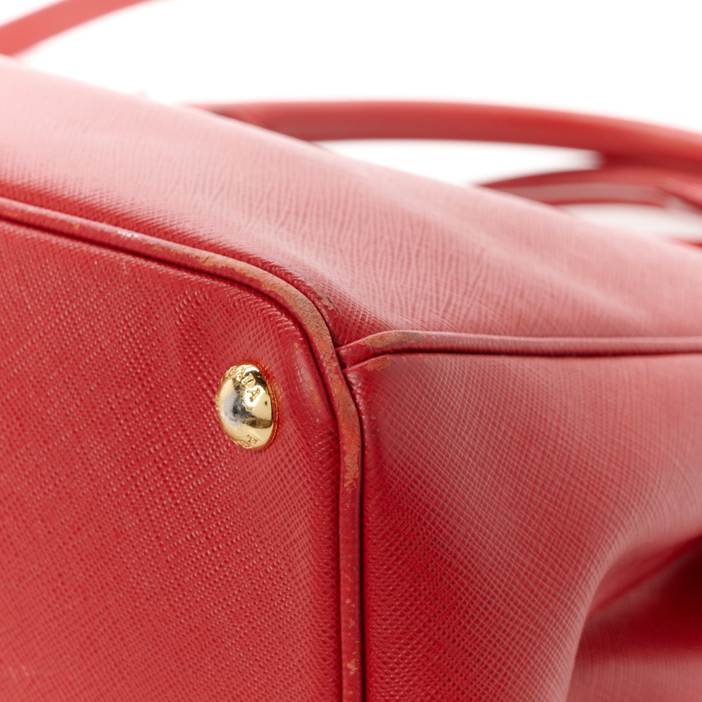 Saffiano Medium Galleria Double Zip Tote Fuoco