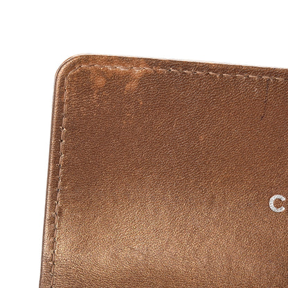 Chanel Metallic Caviar CC Timeless Card Holder Dark Gold 9 of 9
