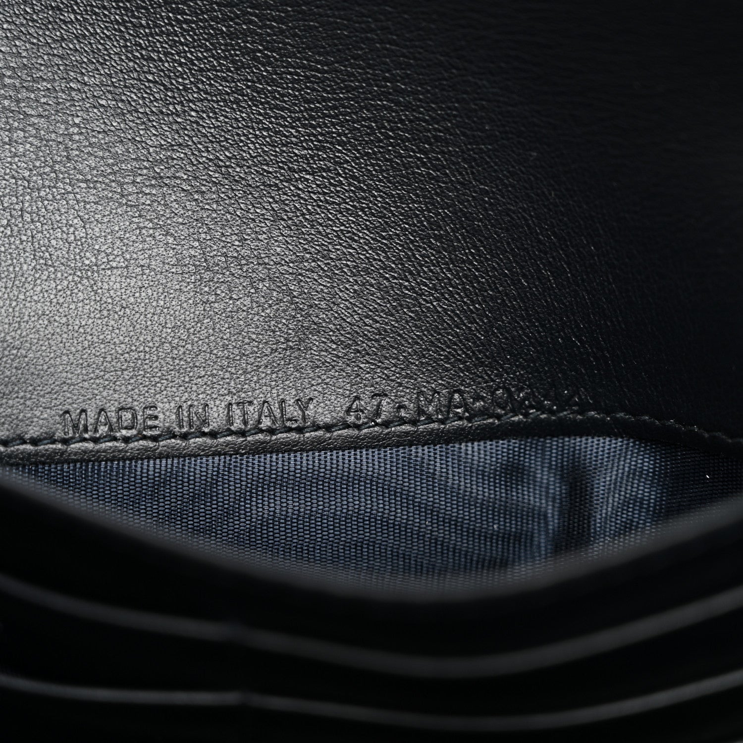 Christian Dior Oblique Saddle Chain Long Wallet Blue 8 of 12