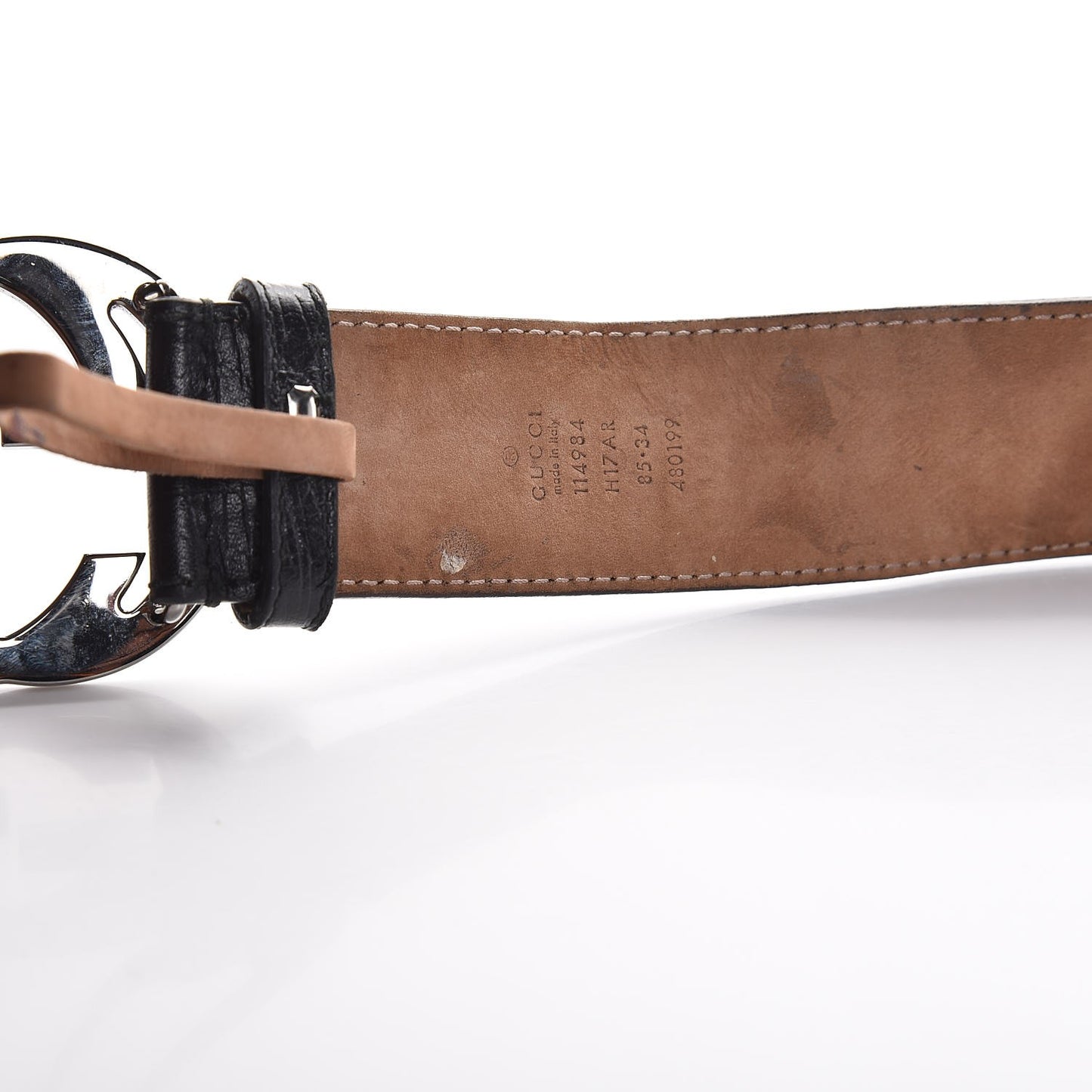 Canvas Web Interlocking G Belt 85 34 Black