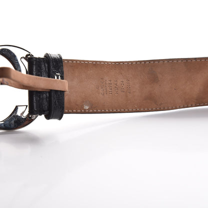 Gucci Canvas Web Interlocking G Belt 85 34 Black 11 of 11