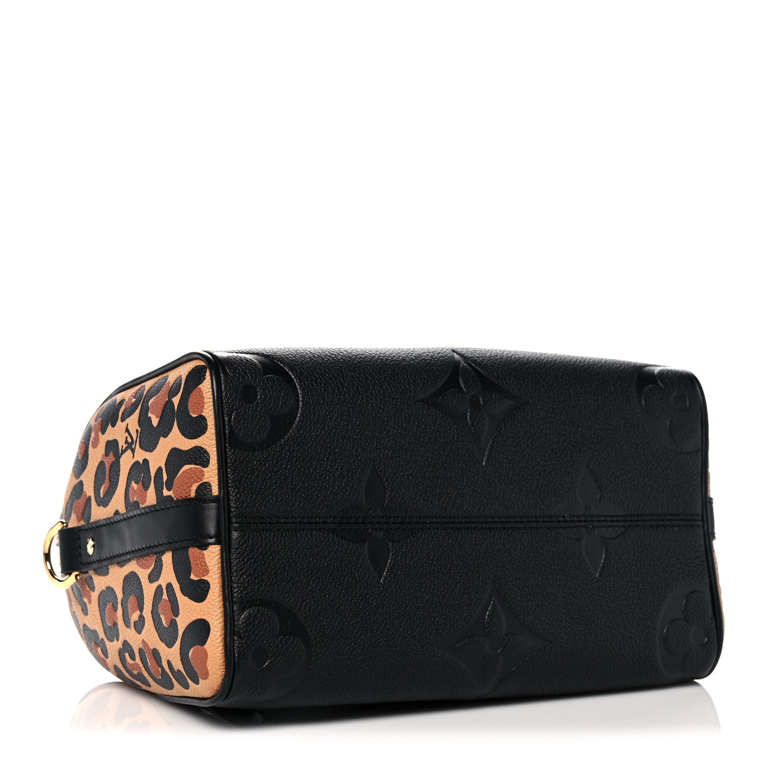 Louis Vuitton Empreinte Monogram Giant Wild At Heart Speedy Bandouliere 25 Black 4 of 9