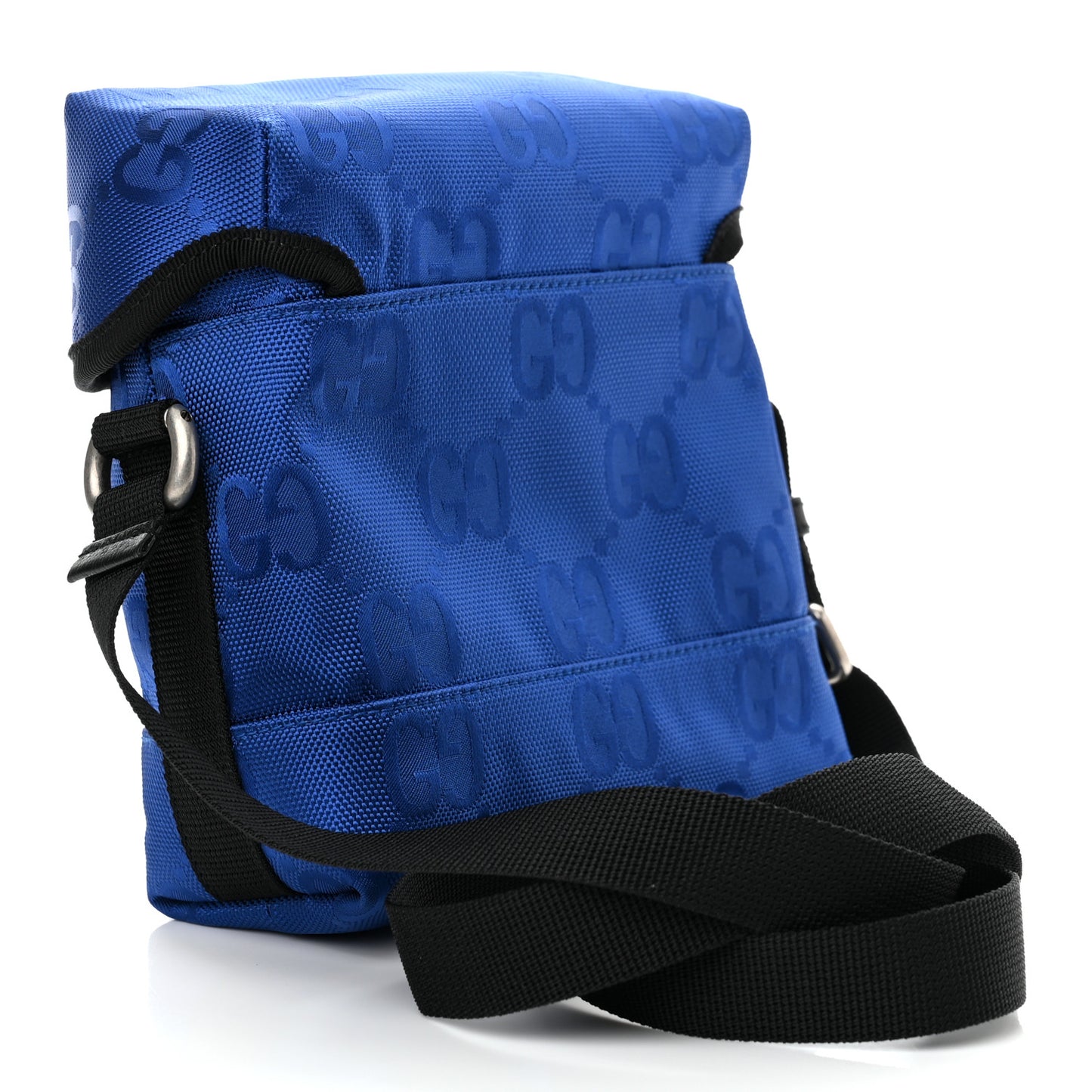 Econyl Nylon Monogram Off The Grid Messenger Bag Orient Blue Black