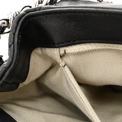 Chanel Washed Lambskin Quilted Mini Chain Around Flap Black 9 of 12