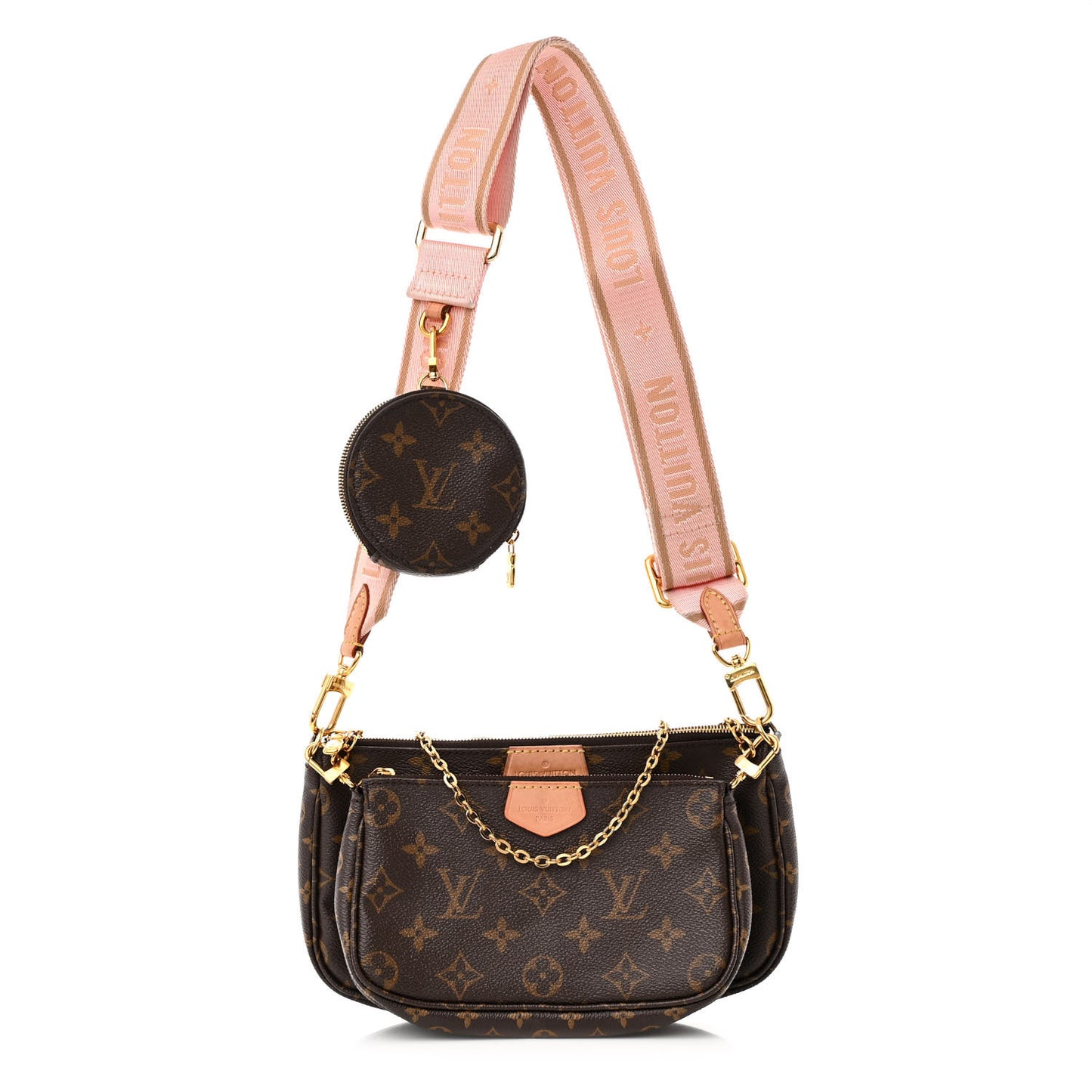 Monogram Multi Pochette Accessories Rose Clair