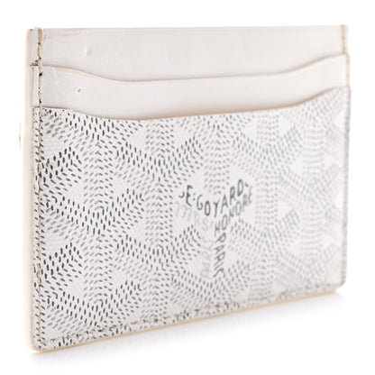Goyard Goyardine Saint Sulpice Card Holder White 3 of 11