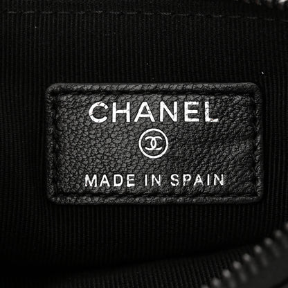 Chanel Pearly Lambskin Quilted Small Cosmetic Case So Black 6 of 7