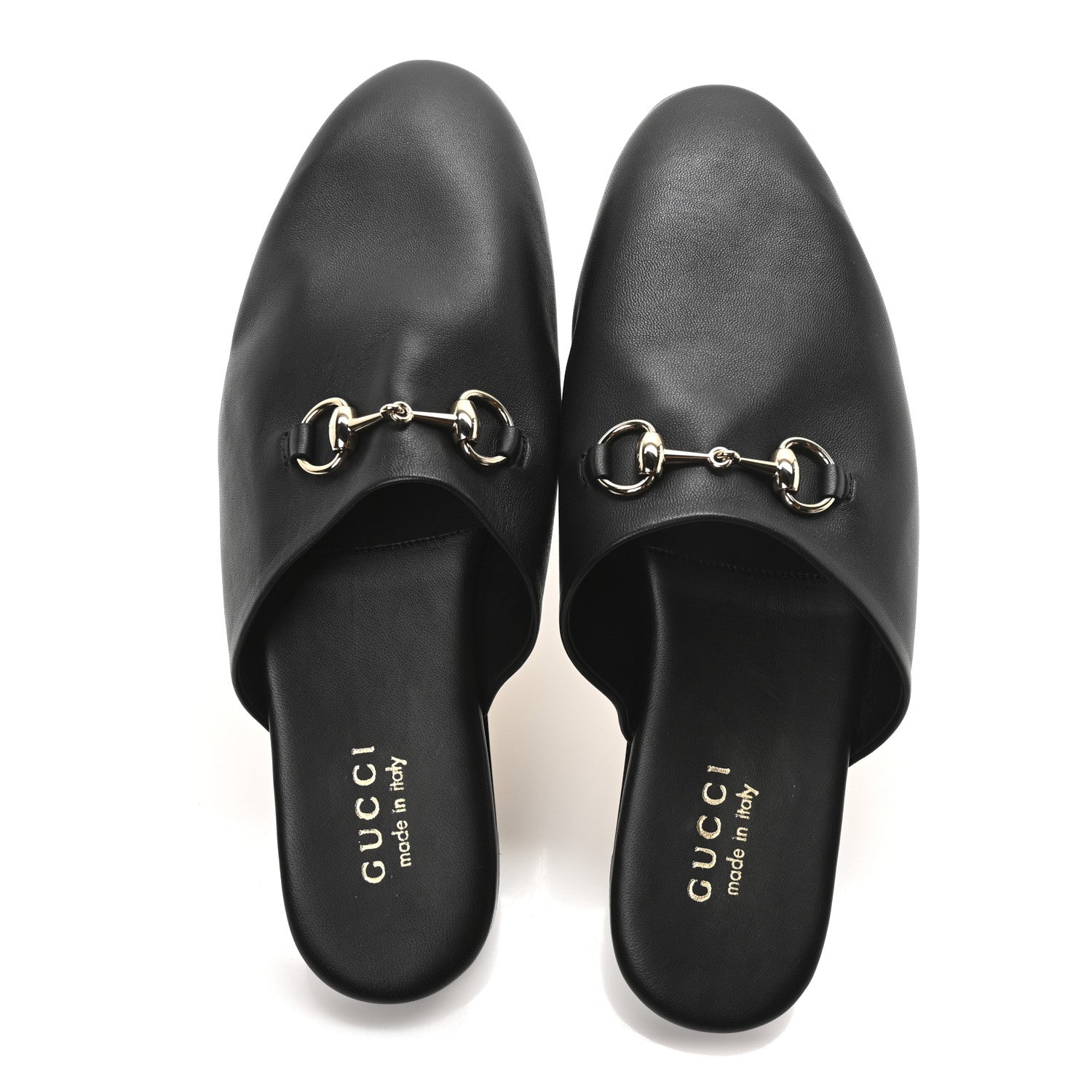 Gucci Calfskin Mens Horsebit Slippers 9 Black 2 of 9