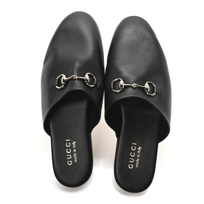 Gucci Calfskin Mens Horsebit Slippers 9 Black 2 of 9