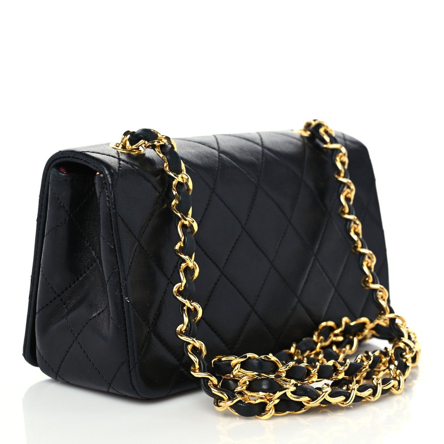 Chanel Lambskin Quilted Small Single Flap Bag Black 3 of 9