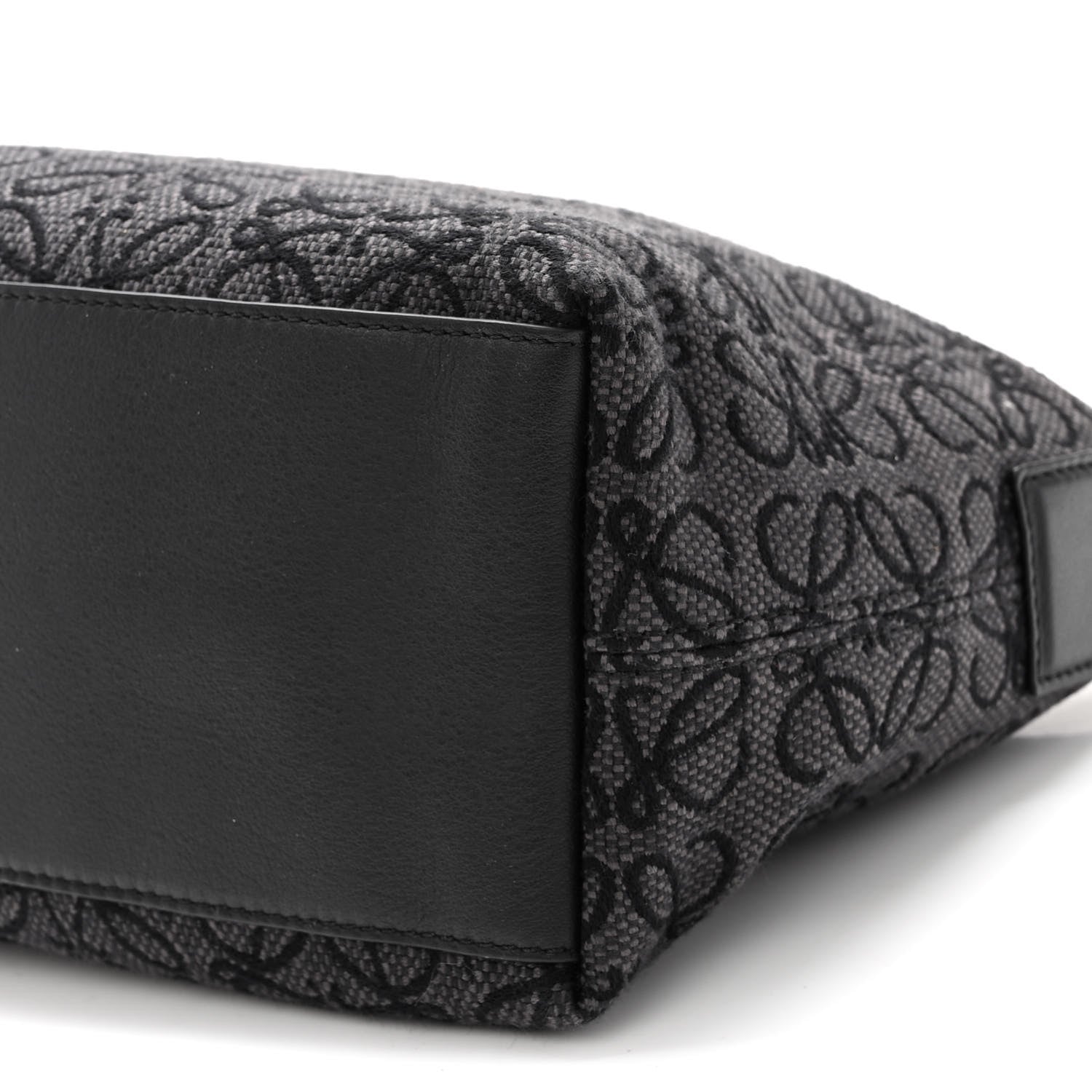 Loewe Jacquard Anagram Calfskin Small Cubi Bag Anthracite Black 9 of 9