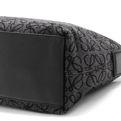 Loewe Jacquard Anagram Calfskin Small Cubi Bag Anthracite Black 9 of 9
