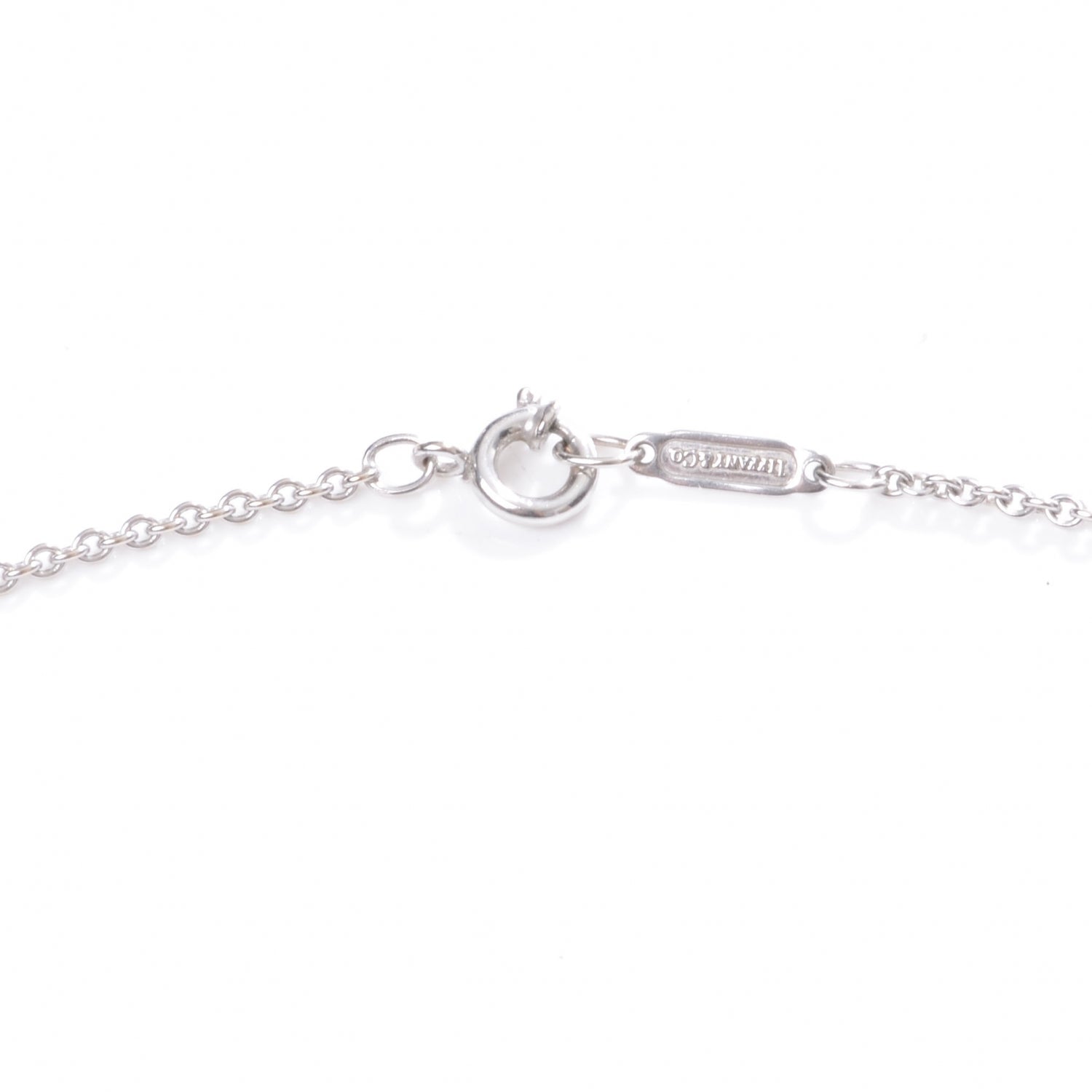 Tiffany 18k White Gold Diamond Atlas Pendant Necklace 5 of 7