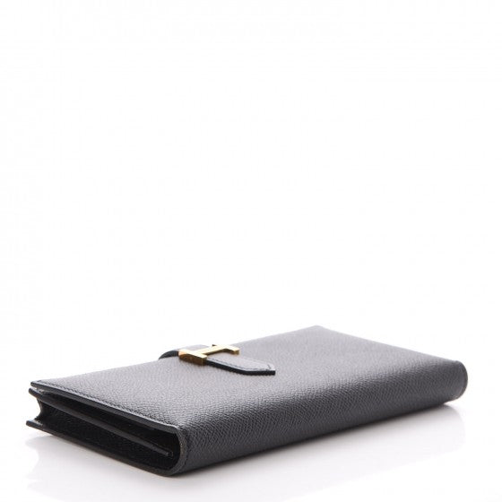 Hermes Epsom Bearn Gusset Wallet Black 4 of 8