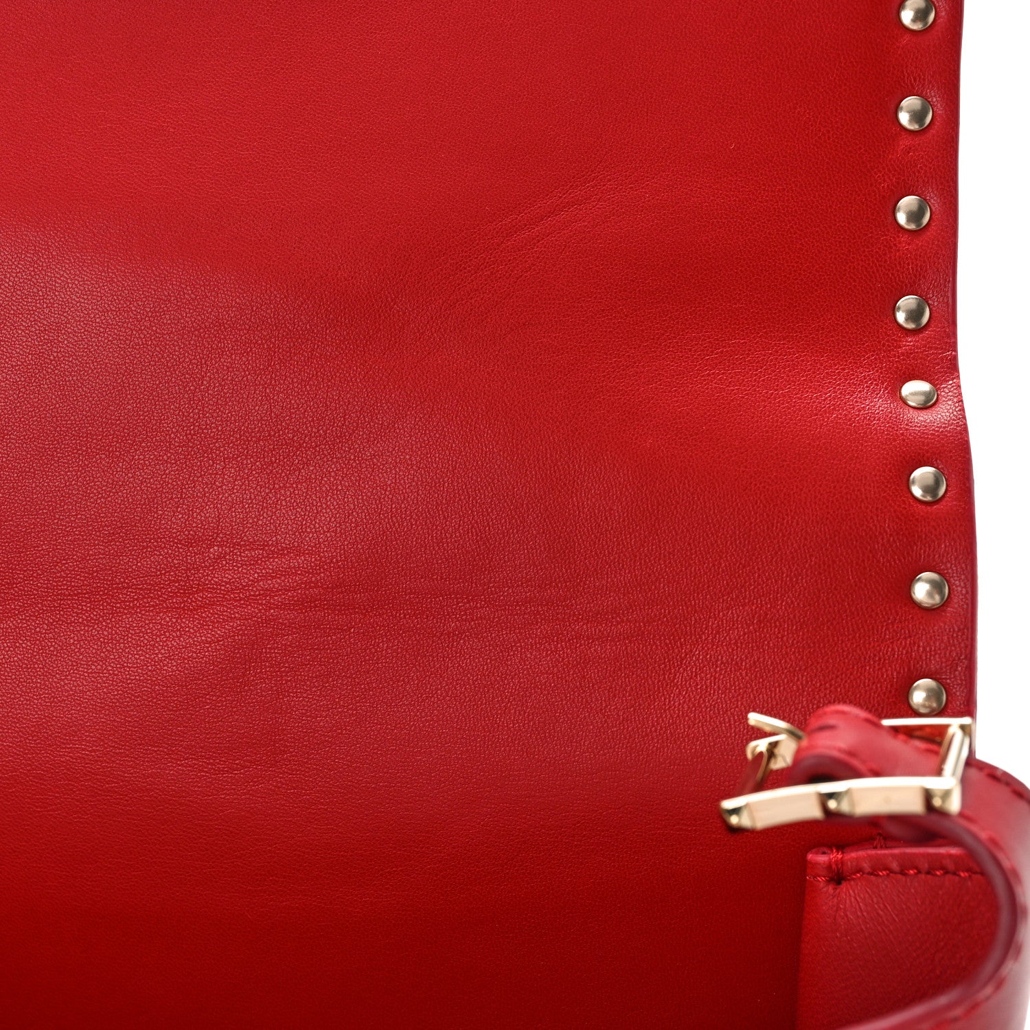 Valentino Garavani Calfskin Rockstud Flap Shoulder Bag Rosso Valentino 10 of 10