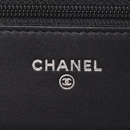 Chanel Patent Quilted Brilliant Wallet On Chain WOC Black 6 of 9