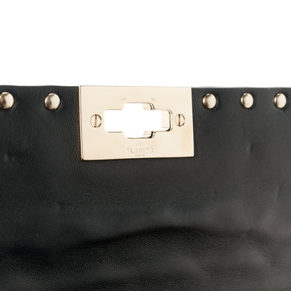 Valentino Garavani Metallic Nappa Rockstud Spike Wallet on Chain 7 of 10