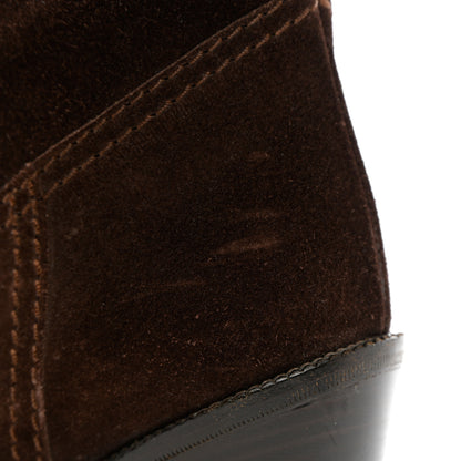 Gucci Suede Knee High Boots 36.5 Brown 11 of 20