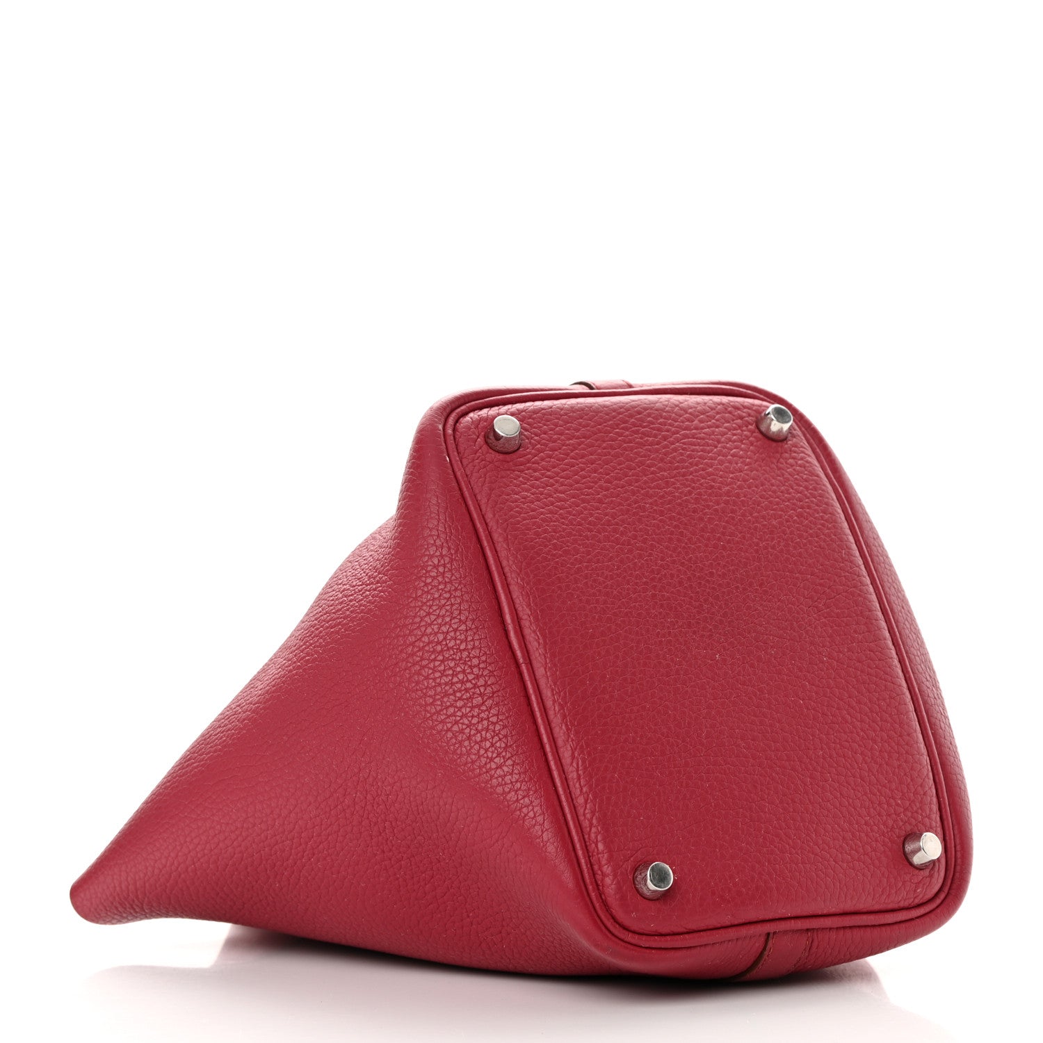 Hermes Taurillon Clemence Picotin Lock 18 PM Rubis 4 of 16