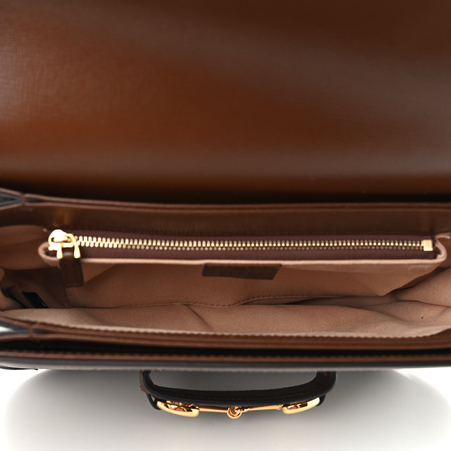 GG Supreme Monogram Horsebit 1955 Shoulder Bag Beige Brown Sugar