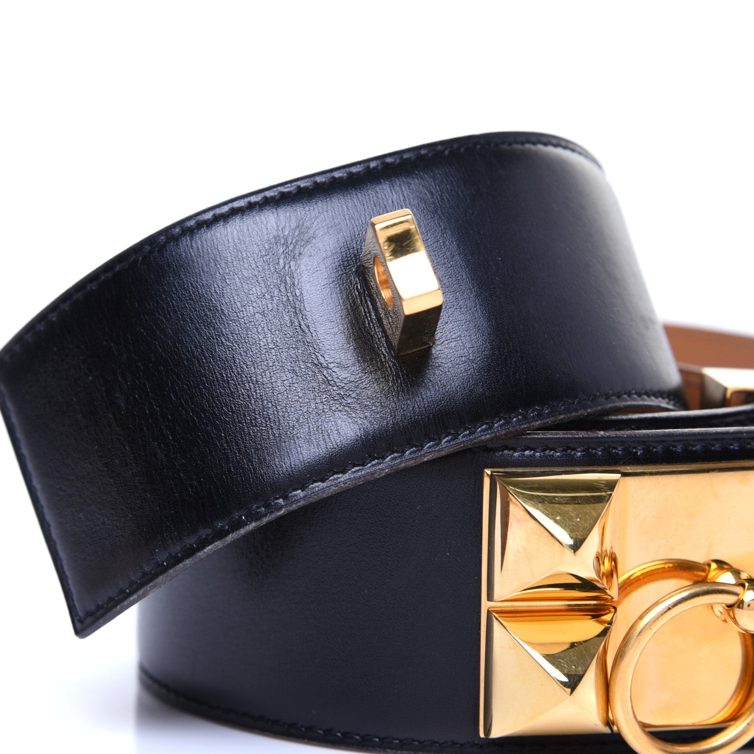 Hermes Box Collier De Chien CDC Belt 75 Black 9 of 12