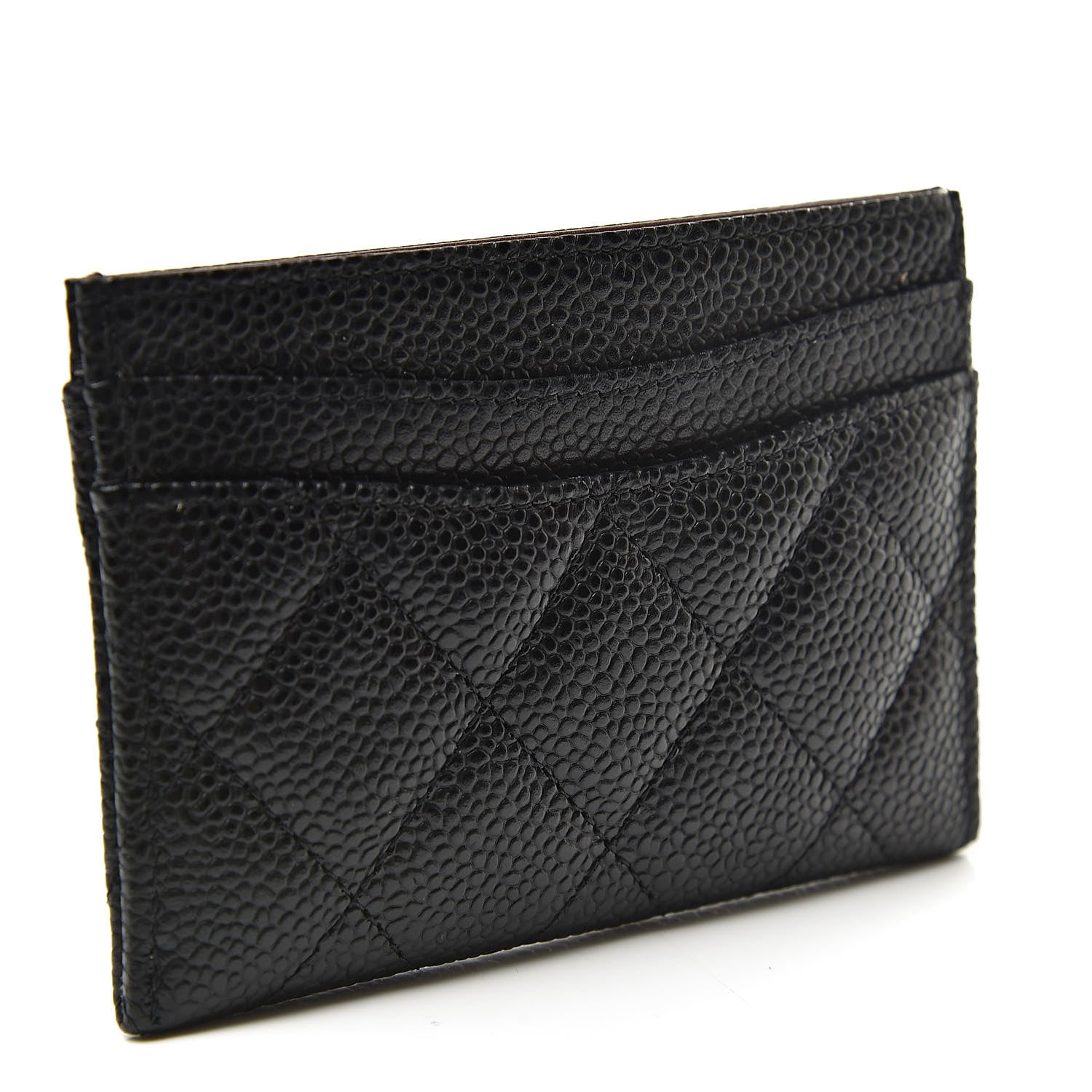 Chanel Caviar Quilted Card Holder Black 3 of 9