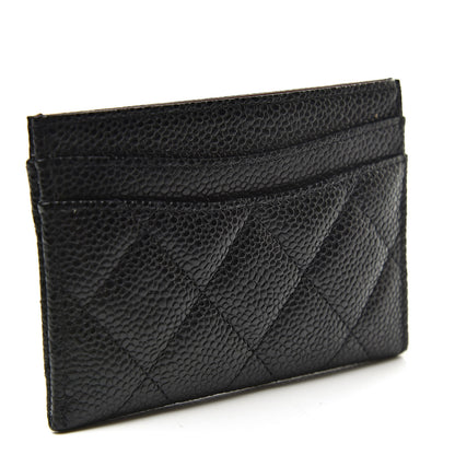 Chanel Caviar Quilted Card Holder Black 3 of 9