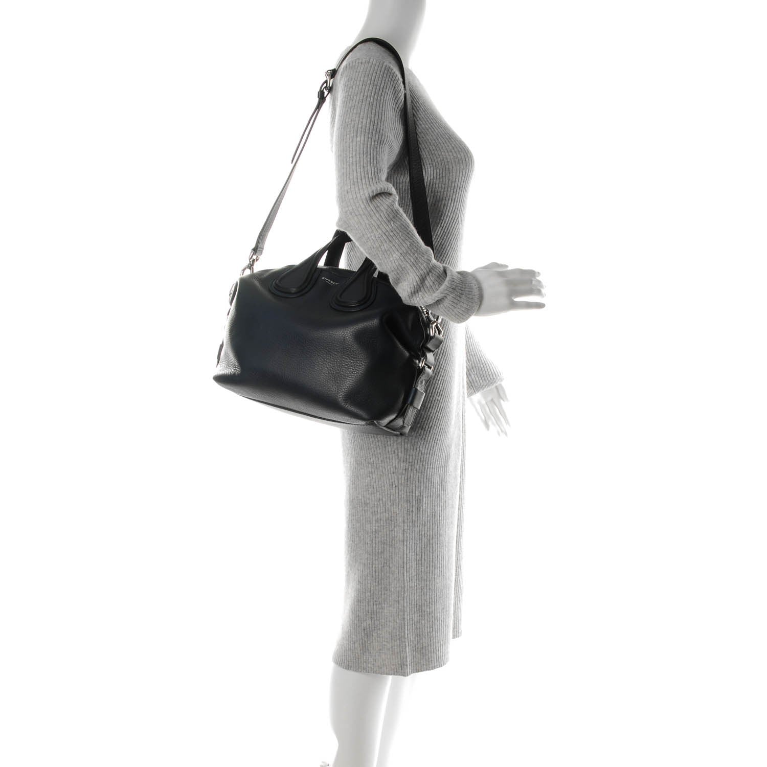 Givenchy Waxy Grained Calfskin Small Nightingale Navy 2 of 8