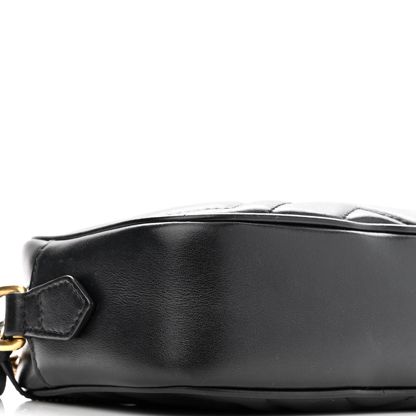 Calfskin Matelasse Mini GG Marmont Chain Shoulder Bag Black