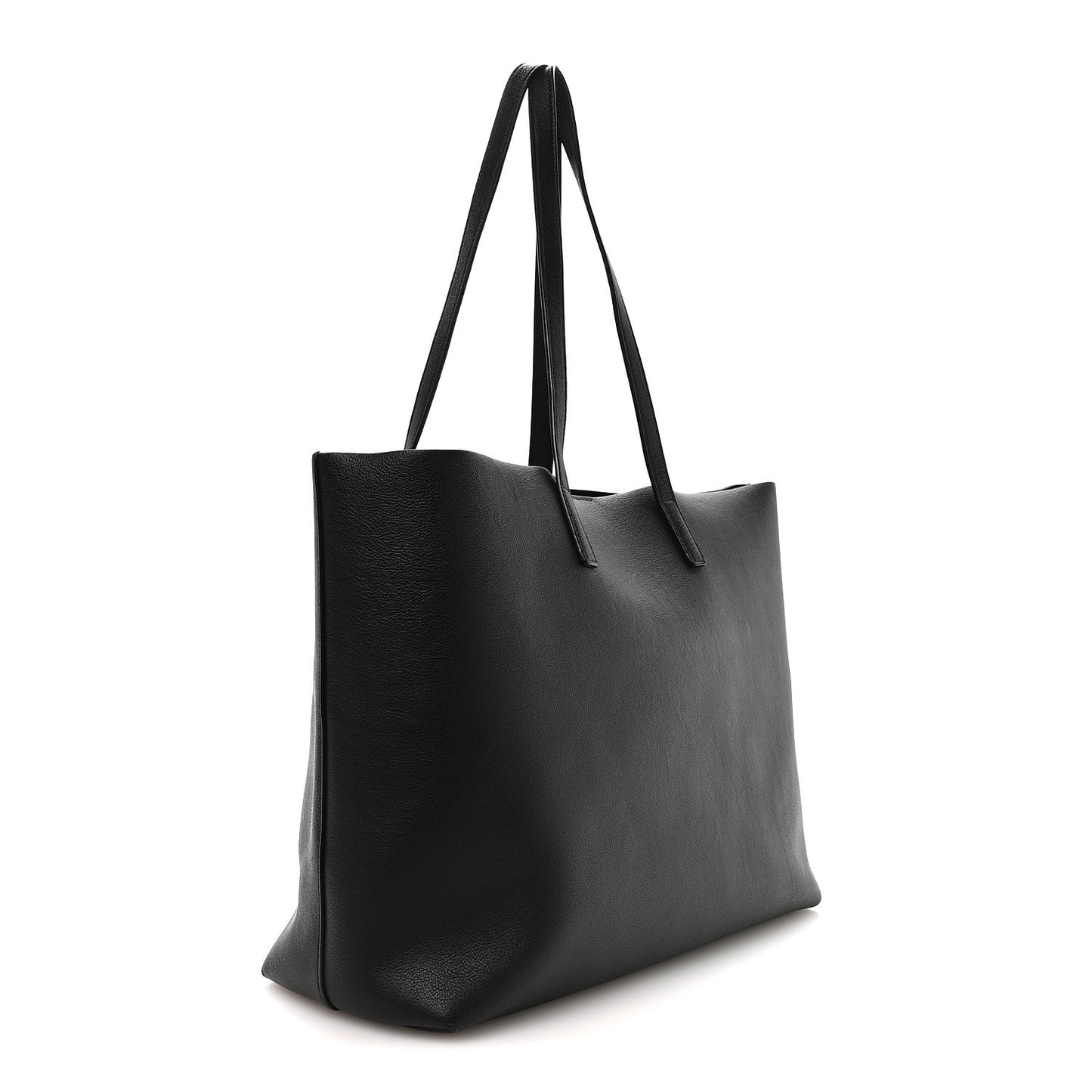 Calfskin Large Shopping Tote Black