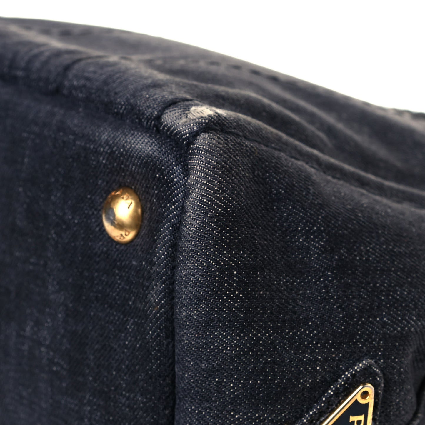 Denim Small Logo Tote Black