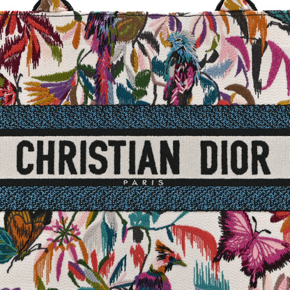 Christian Dior Canvas Embroidered Medium KJouy Fantastica Book Tote Multicolor 8 of 10