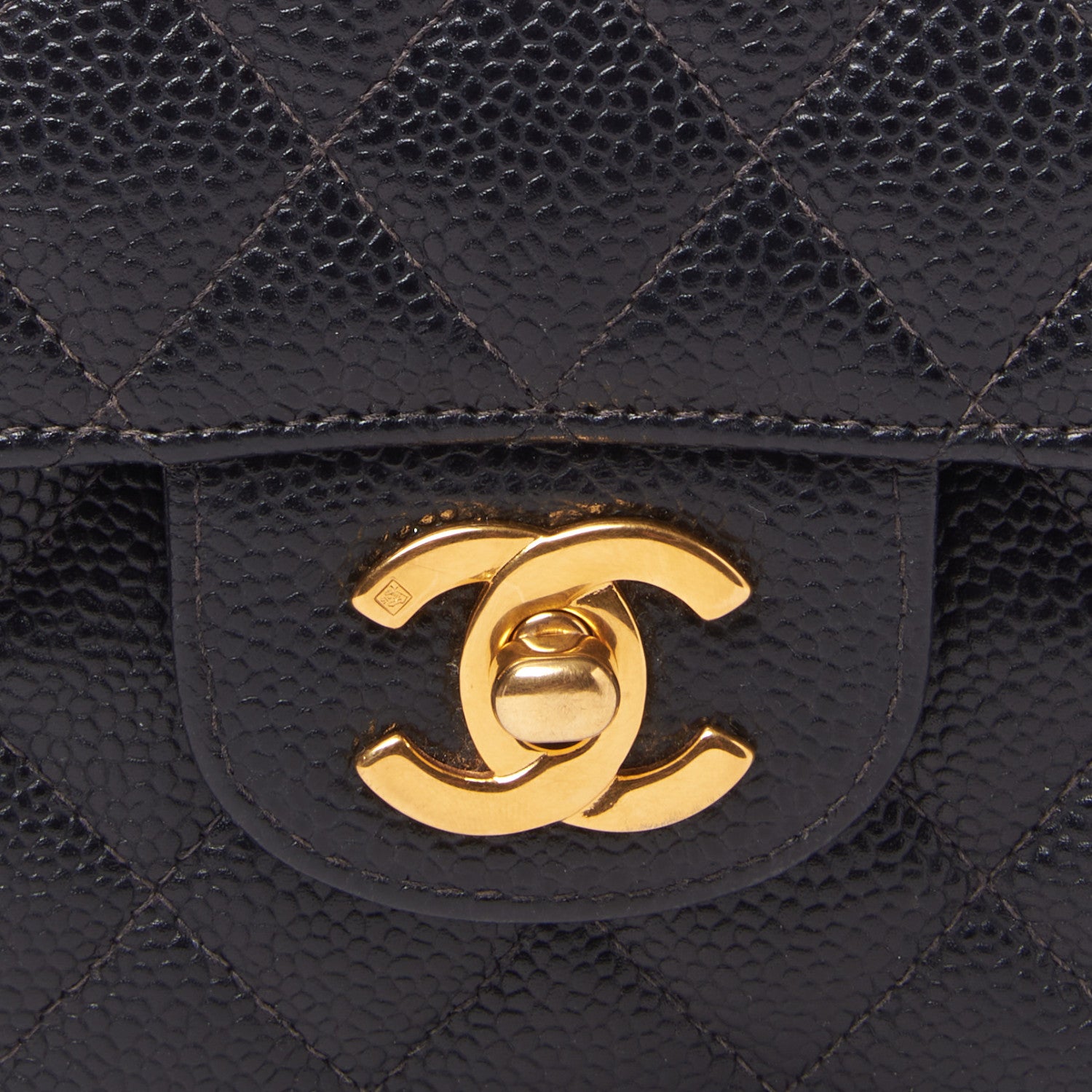 Chanel Caviar Quilted Medium Double Flap Black 6 of 9