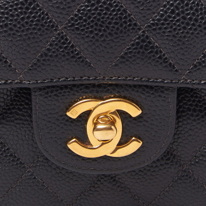 Chanel Caviar Quilted Medium Double Flap Black 6 of 9