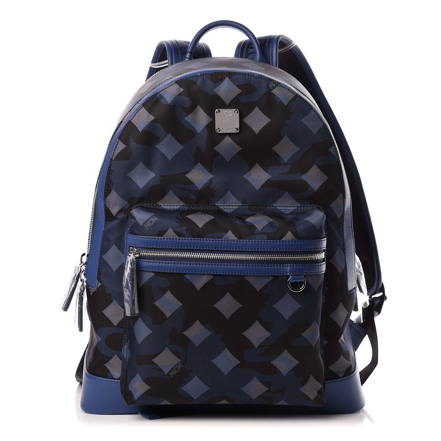 MCM Nylon Camo Dieter Medium Backpack Estate Blue 1 of 12