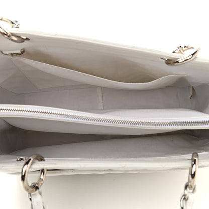Chanel Caviar Quilted Grand Shopping Tote GST White 8 of 10