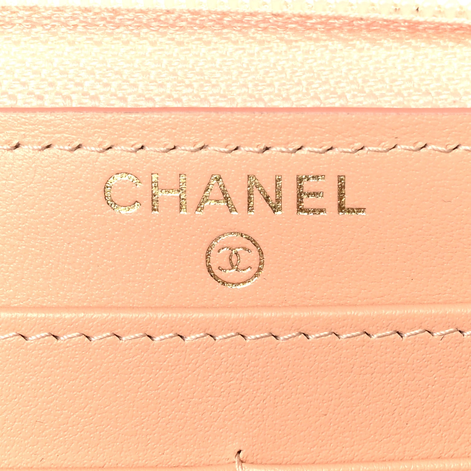 Chanel Caviar Quilted Boy Long Zip Around Wallet Light Pink 7 of 10
