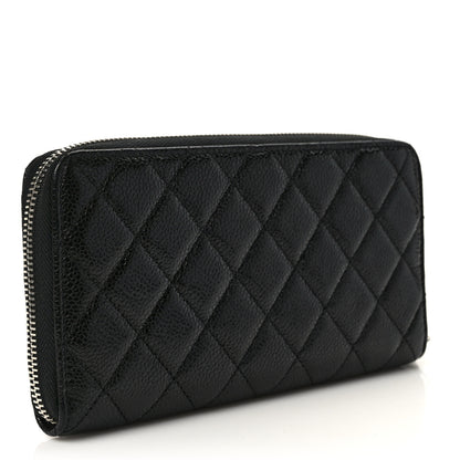 Chanel Caviar Quilted Incognito Large Gusset Zip Around Wallet Black 3 of 8