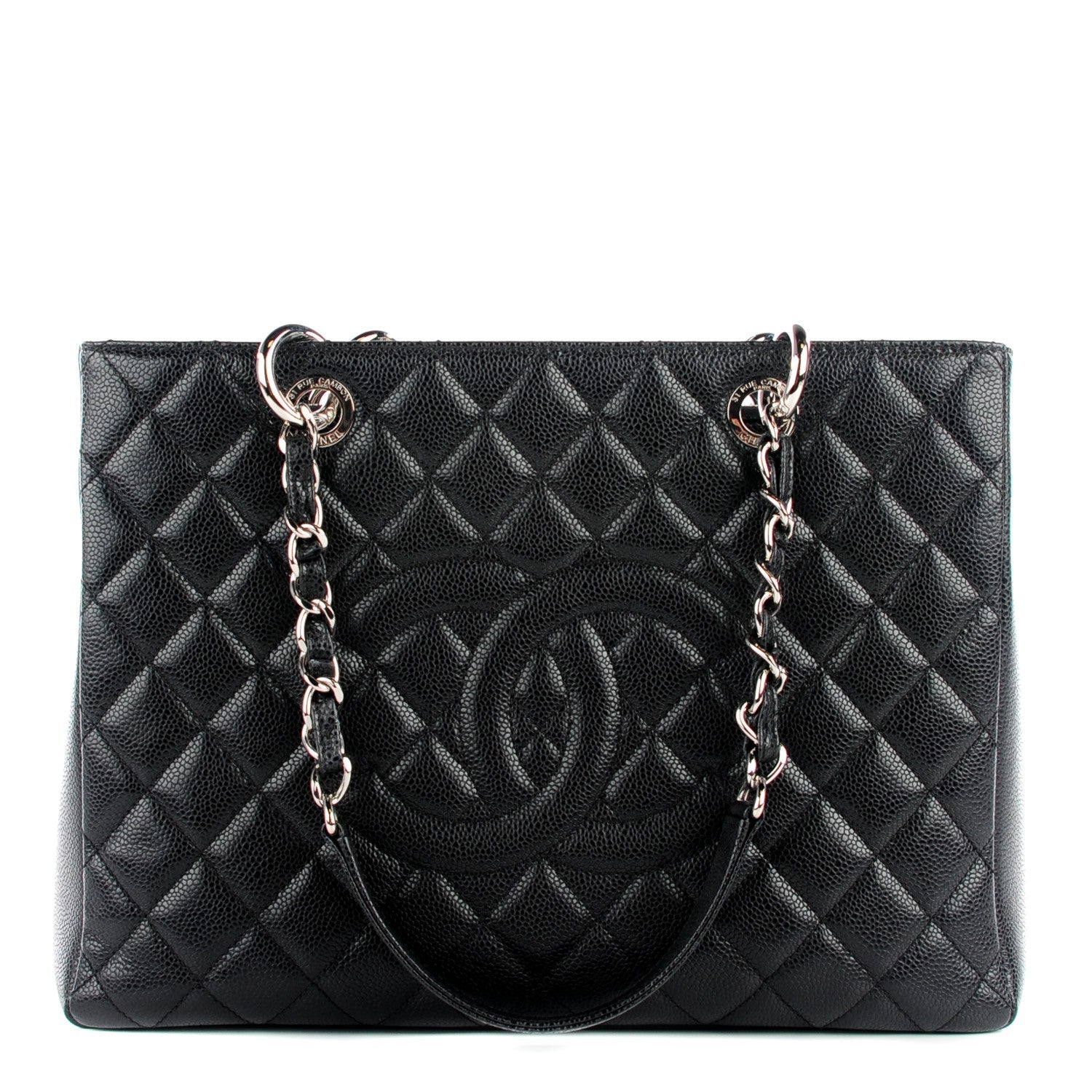 Chanel Caviar Quilted Grand Shopping Tote GST Black 1 of 7