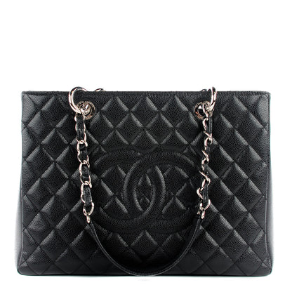 Chanel Caviar Quilted Grand Shopping Tote GST Black 1 of 7