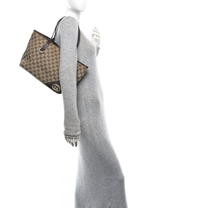 Gucci Monogram Medium New Britt Tote Brown 2 of 10