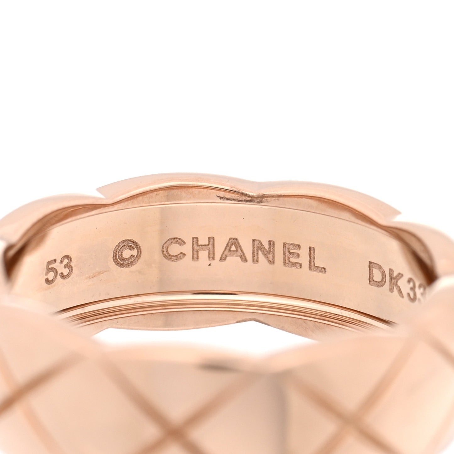 18K Beige Gold Small Coco Crush Ring 53 6.5